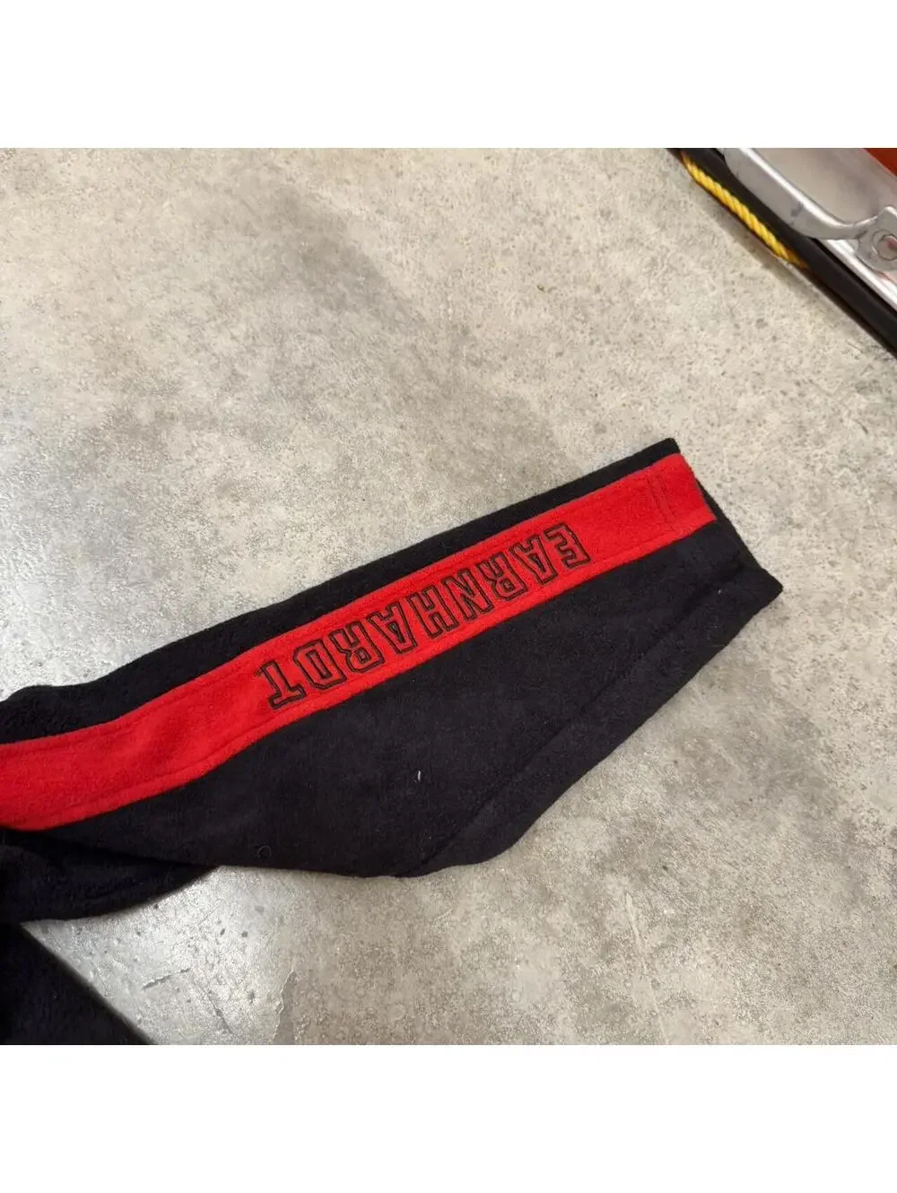 vintage dale earnhardt nascar racing black red quarter zip fleece jacket large